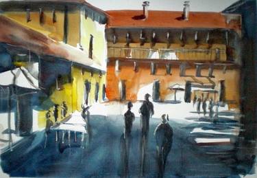 Original Figurative Architecture Paintings by Giorgio Gosti