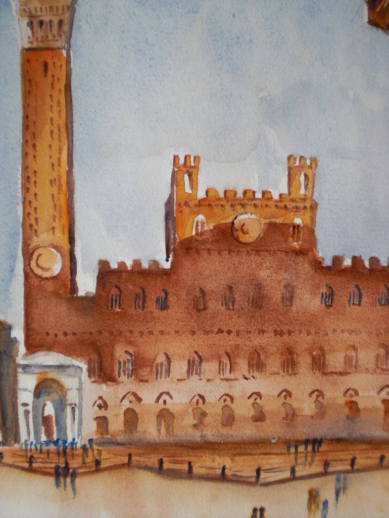 Original Expressionism Architecture Painting by Giorgio Gosti