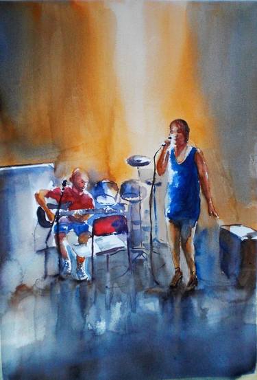 Original Expressionism Music Paintings by Giorgio Gosti