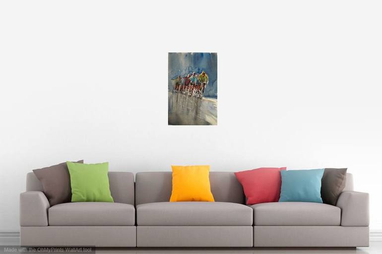 Original Expressionism Sport Painting by Giorgio Gosti