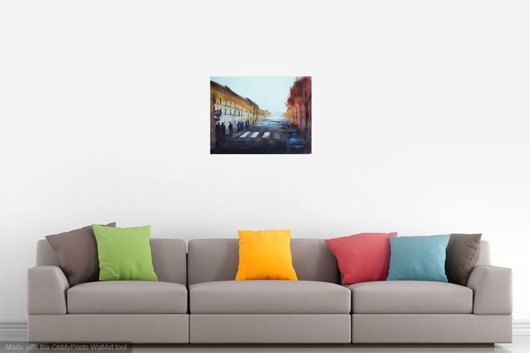 Original Expressionism Cities Painting by Giorgio Gosti