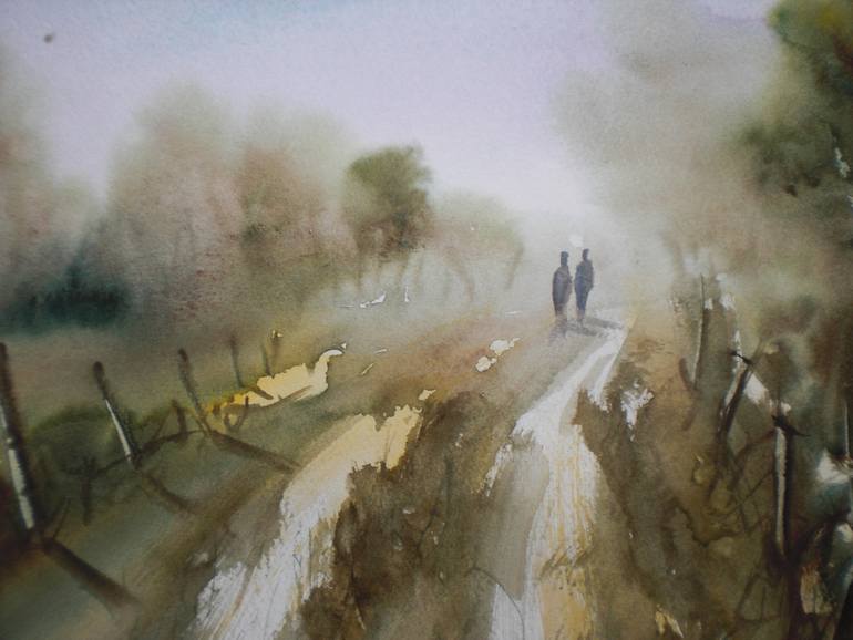 Original Expressionism Landscape Painting by Giorgio Gosti