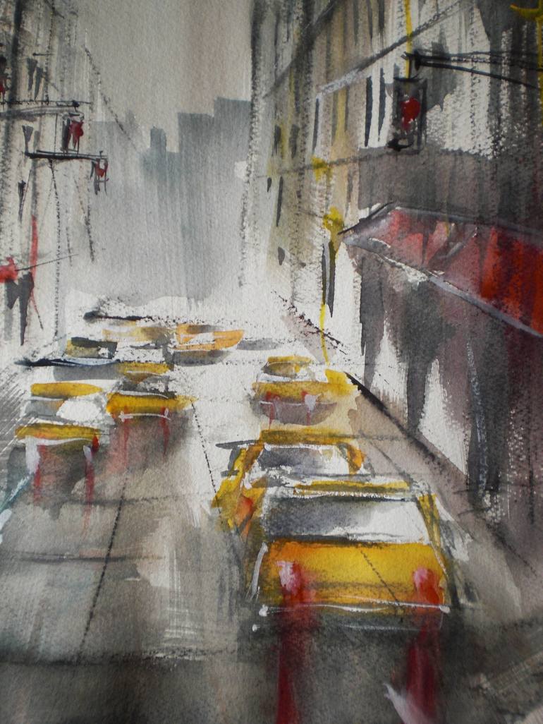 Original Expressionism Cities Painting by Giorgio Gosti