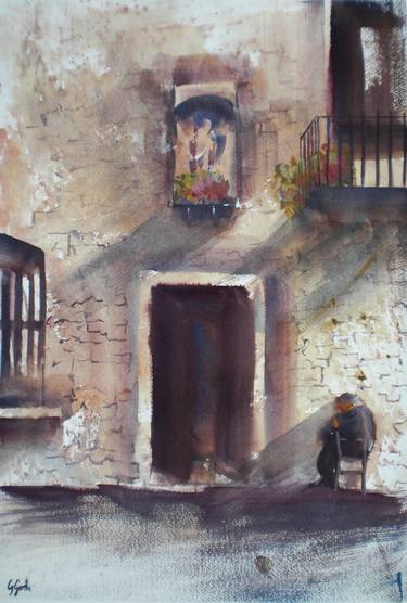 Original Expressionism Rural life Paintings by Giorgio Gosti