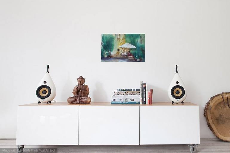 Original Expressionism Garden Painting by Giorgio Gosti