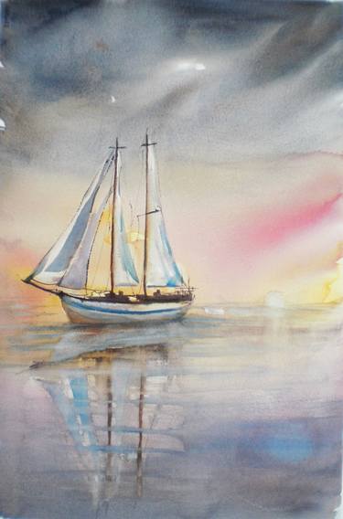 Original Ship Paintings by Giorgio Gosti