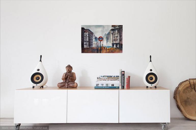 Original Expressionism Cities Painting by Giorgio Gosti
