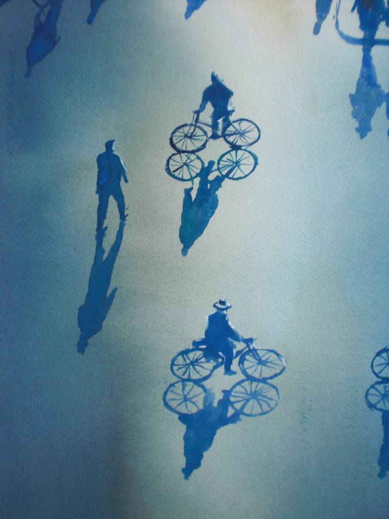 Original Bicycle Painting by Giorgio Gosti