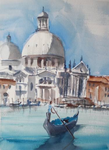 Original Expressionism Cities Paintings by Giorgio Gosti