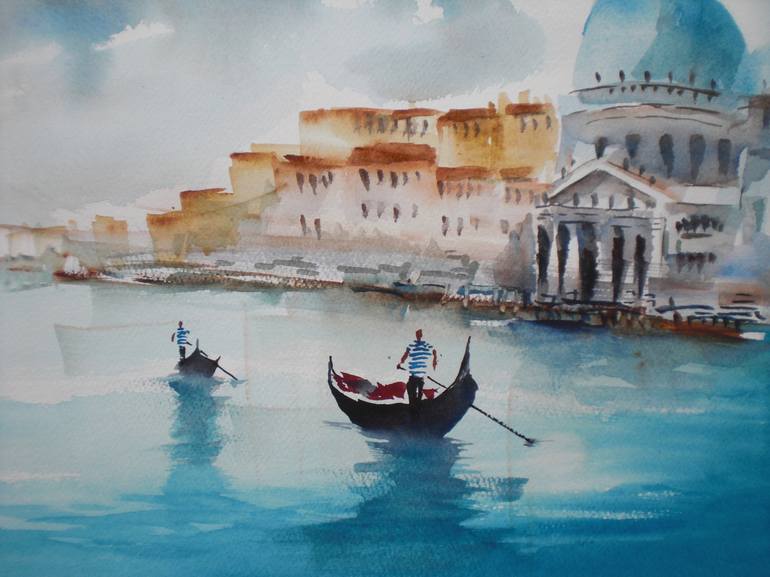 Original Cities Painting by Giorgio Gosti