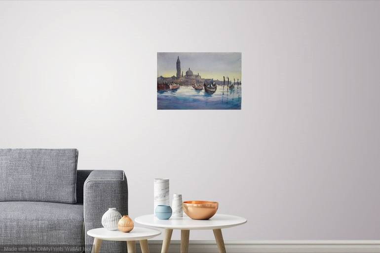 Original Expressionism Cities Painting by Giorgio Gosti