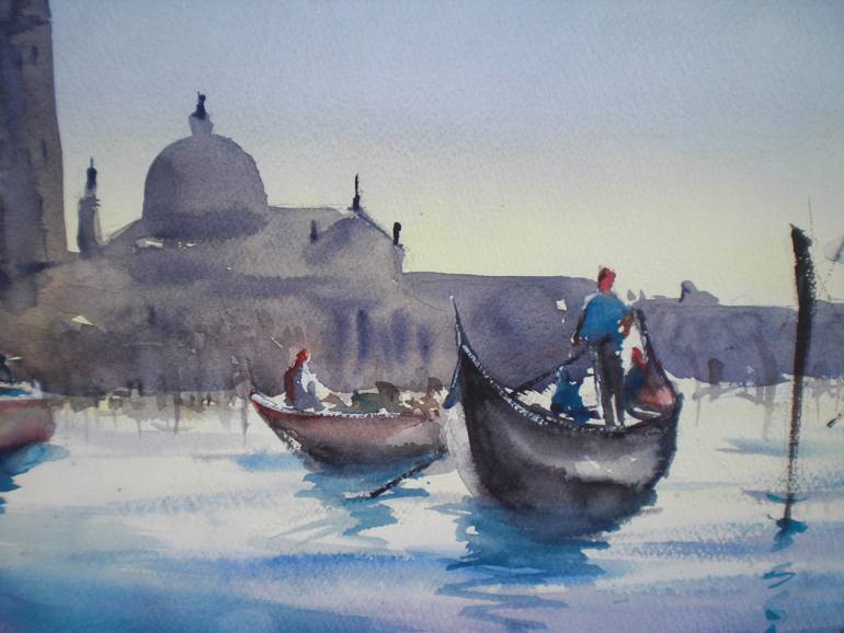Original Expressionism Cities Painting by Giorgio Gosti