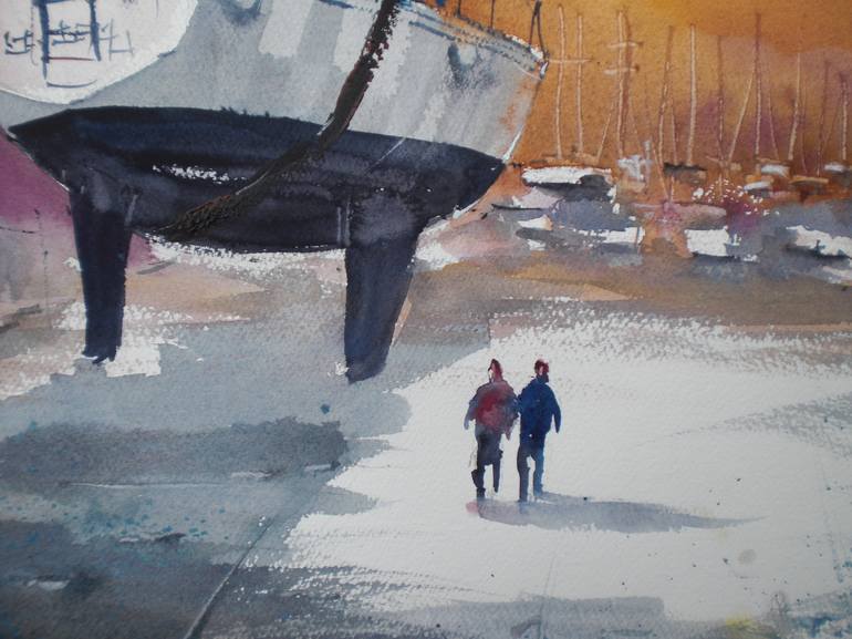 Original Boat Painting by Giorgio Gosti