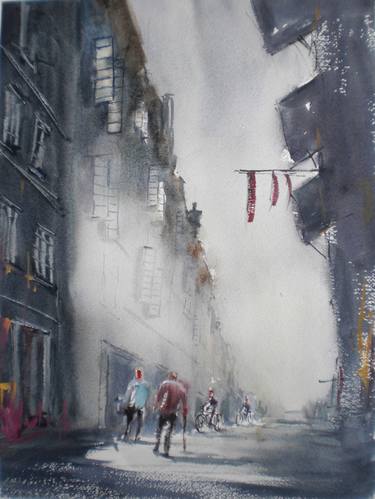 Print of Expressionism Cities Paintings by Giorgio Gosti