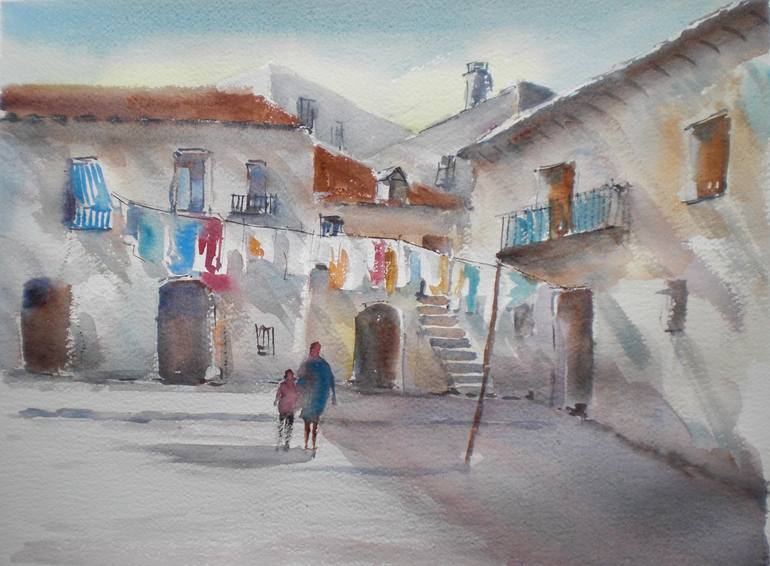 Print of Impressionism Landscape Paintings by Giorgio Gosti
