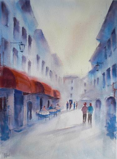 Original Impressionism Cities Paintings by Giorgio Gosti