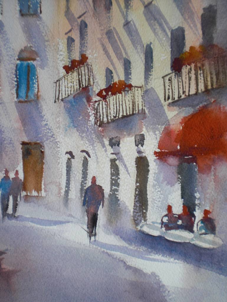 Original Impressionism Cities Painting by Giorgio Gosti