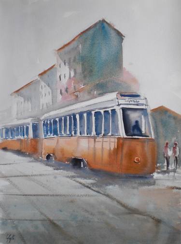 Original Impressionism Transportation Paintings by Giorgio Gosti