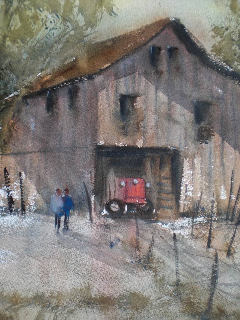 Original Impressionism Landscape Painting by Giorgio Gosti