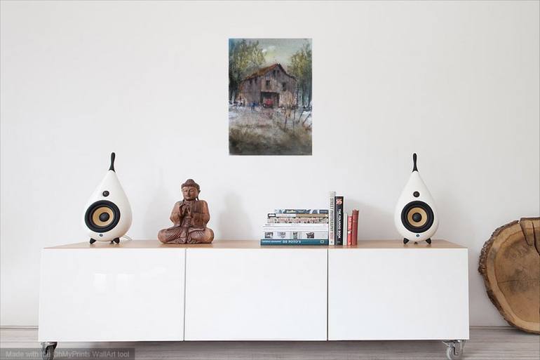 Original Impressionism Landscape Painting by Giorgio Gosti