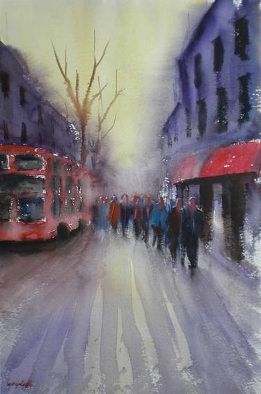 Original Impressionism Cities Paintings by Giorgio Gosti