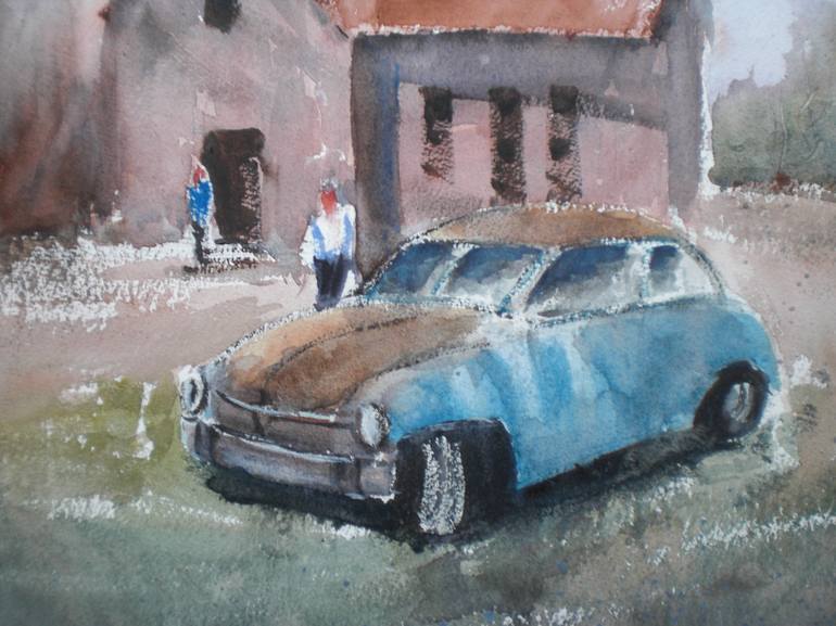 Original Impressionism Car Painting by Giorgio Gosti