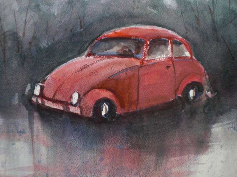 Original Car Painting by Giorgio Gosti