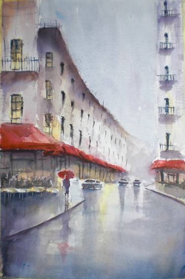 Original Impressionism Cities Paintings by Giorgio Gosti