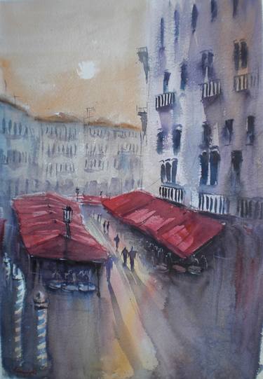 Original Impressionism Cities Paintings by Giorgio Gosti