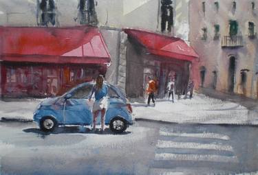 Print of Impressionism Car Paintings by Giorgio Gosti