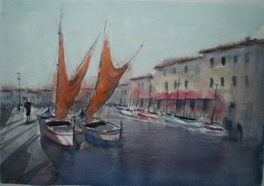 Original Boat Paintings by Giorgio Gosti