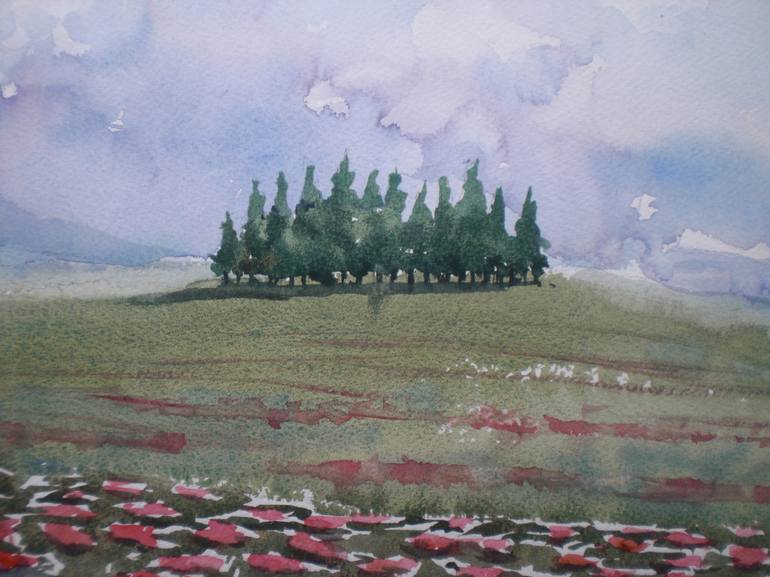 Original Impressionism Landscape Painting by Giorgio Gosti