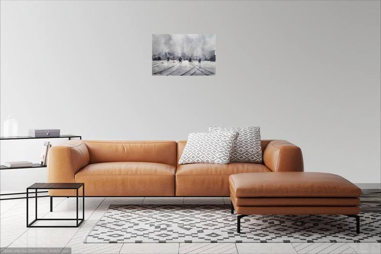 Original Impressionism Transportation Painting by Giorgio Gosti