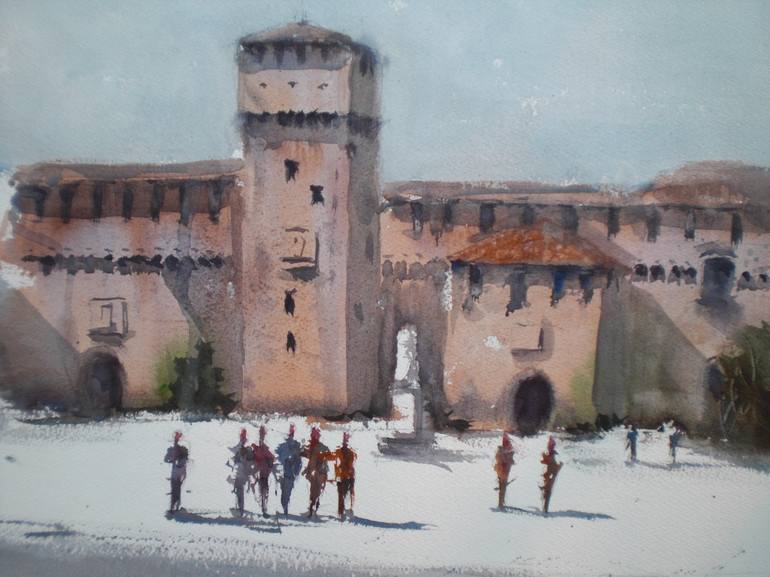 Original Impressionism Cities Painting by Giorgio Gosti