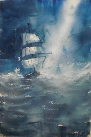 Original Impressionism Boat Paintings by Giorgio Gosti