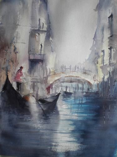 Original Impressionism Cities Paintings by Giorgio Gosti