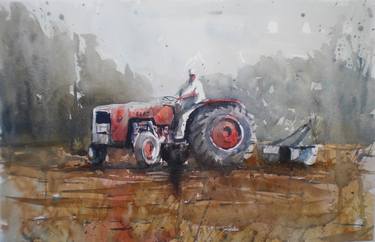Print of Impressionism Rural life Paintings by Giorgio Gosti