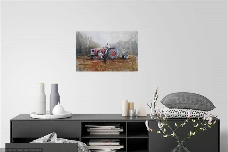 Original Impressionism Rural life Painting by Giorgio Gosti