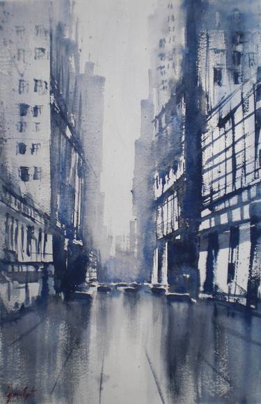 Original Impressionism Cities Paintings by Giorgio Gosti