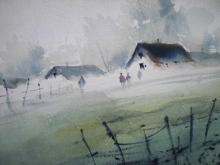 Original Impressionism Landscape Painting by Giorgio Gosti