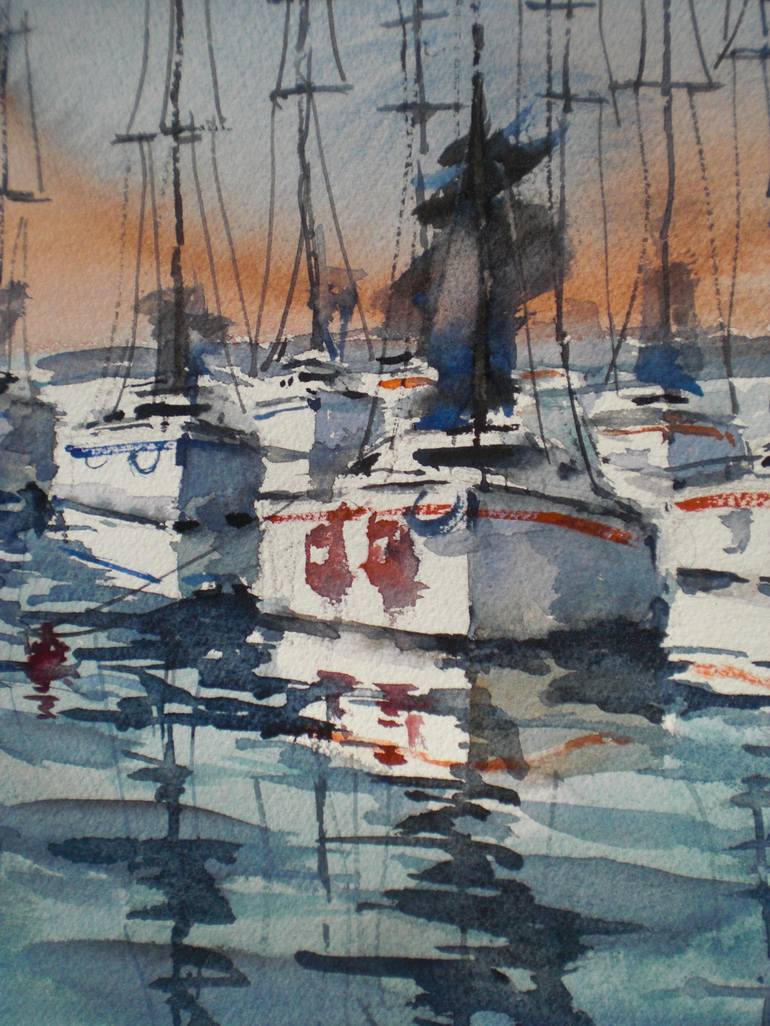 Original Boat Painting by Giorgio Gosti