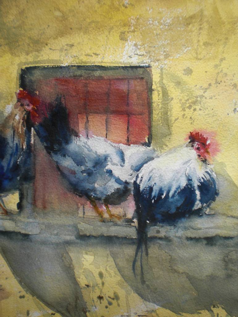 Original Impressionism Animal Painting by Giorgio Gosti
