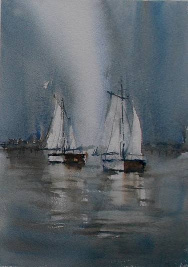 Original Boat Paintings by Giorgio Gosti