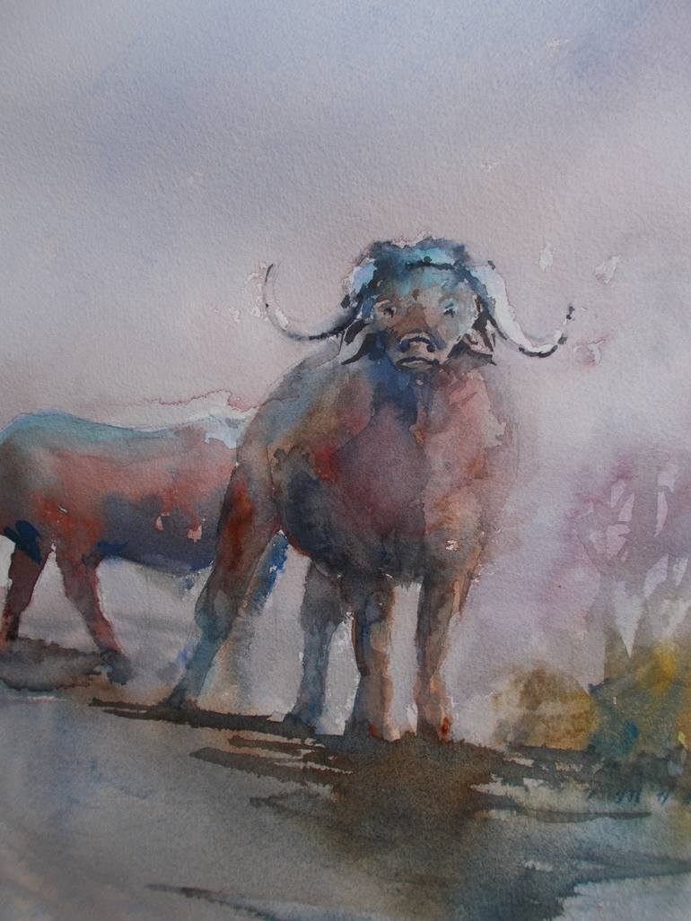 Original Impressionism Animal Painting by Giorgio Gosti