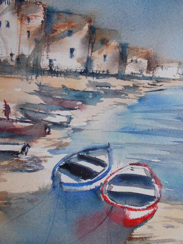 Original Boat Painting by Giorgio Gosti