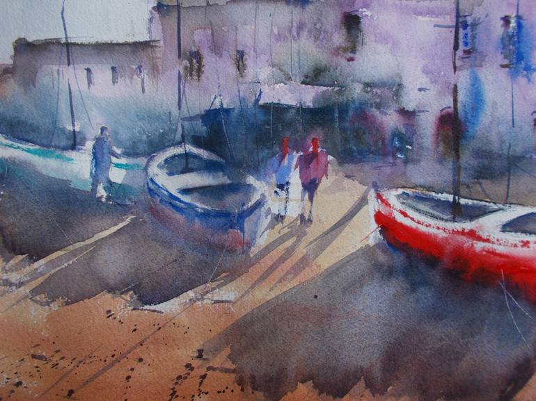 Original Boat Painting by Giorgio Gosti