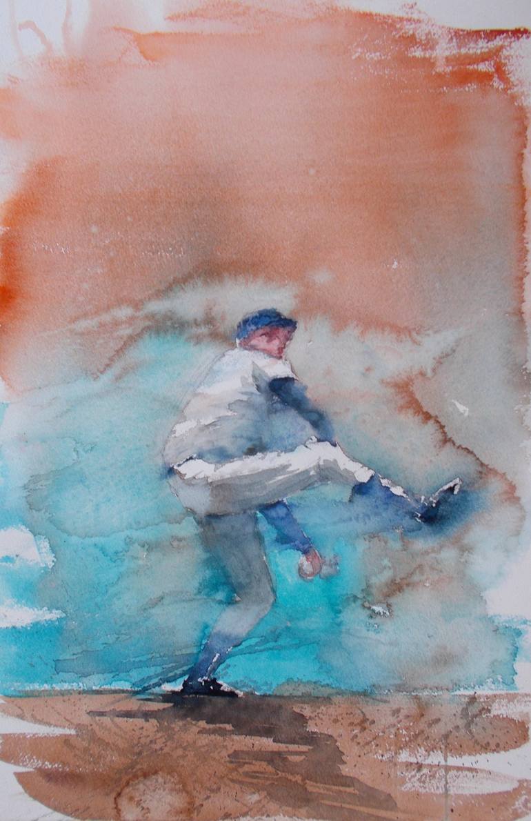 Baseball Player 4 Painting By Giorgio Gosti | Saatchi Art