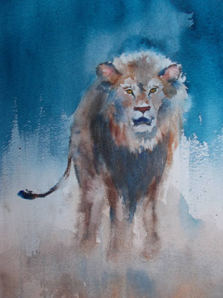 Original Impressionism Animal Painting by Giorgio Gosti