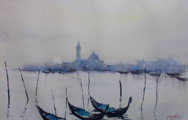 Original Impressionism Cities Paintings by Giorgio Gosti