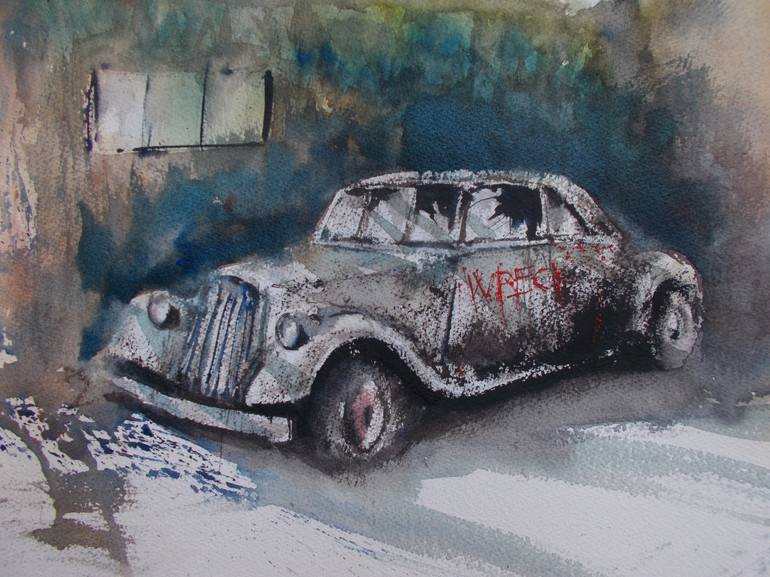 Original Car Painting by Giorgio Gosti